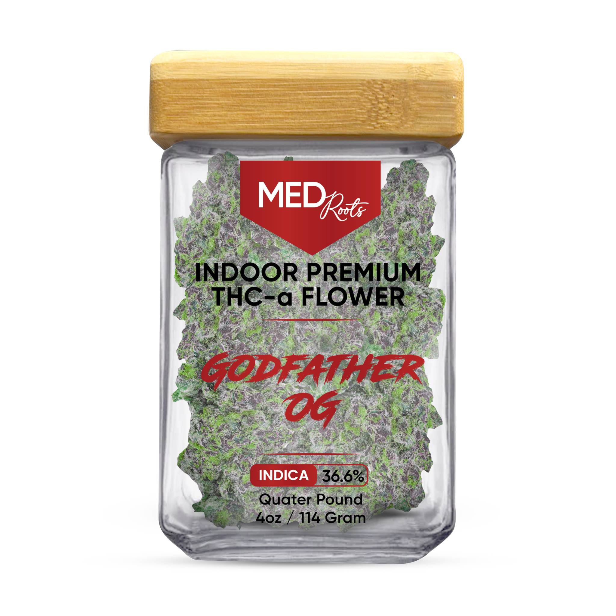 Transparent Sticker Godfather OG- Indica-01 mockeup front
